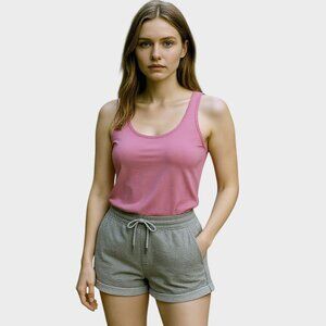 Fourlaps Rush Shorts Womens Large Gray NWT Athletic Lounge Quiet Luxury